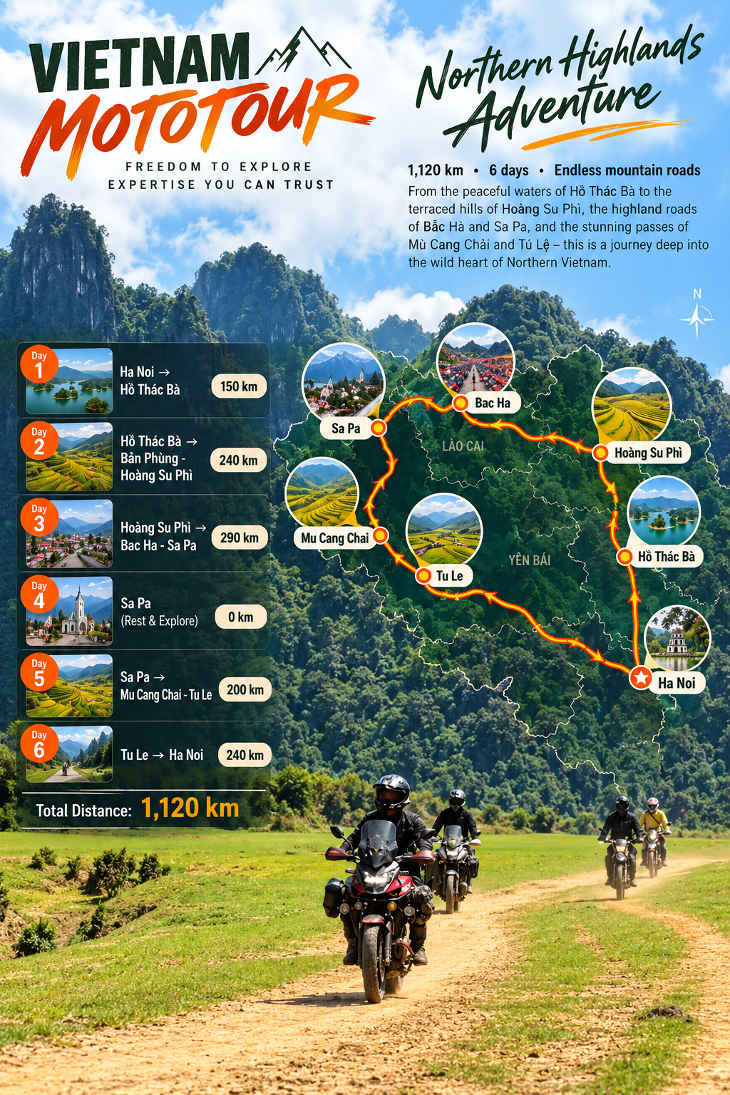 Ha Giang – Sapa route map